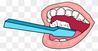 Brushing Cleaning Dental Hygiene - Brush Teeth Transparent Background Clipart