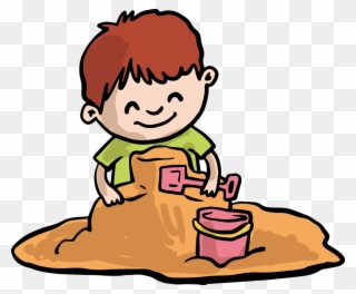Kisspng Sand Play Child Clip Art Playing The Of Boy - Playing In The Sand Clipart Transparent Png