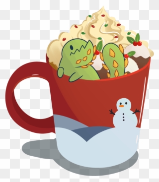 Drawing Coffee Pretty Clipart Freeuse Library - Transparent Christmas Mugs - Png Download