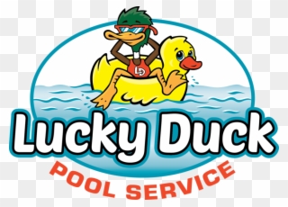 Lucky Duck Pool Service Clipart