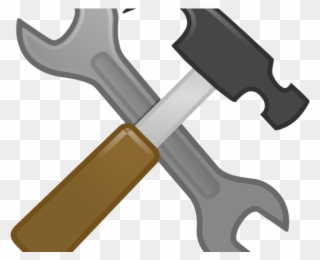 Screwdriver Clipart Hammer Tool - Wrench And Hammer Clipart - Png Download