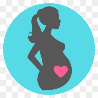 Pregnancy Chat Logo - Pregnant Woman Silhouette Clipart