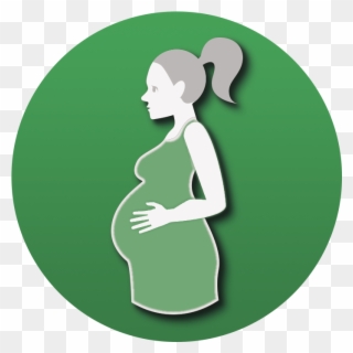 Free Pregnancy Testing - Green Pregnancy Icon Clipart