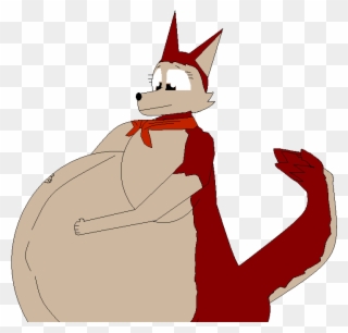 Big Red Jenna - Pregnant Tails Fur Affinity Clipart