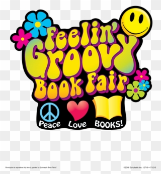 K-6 Plan Upcoming Spring Fling - Feelin Groovy Book Fair Clipart