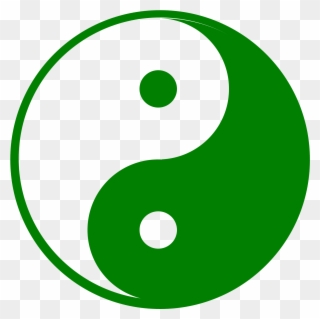 Big Image - Green Yin And Yang Pdf Clipart