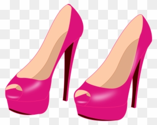 Discover - Pink High Heels Clip Art - Png Download