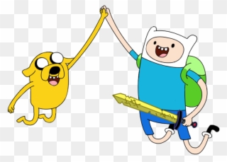 Geek Clipart Jumps - Finn And Jake Png Transparent Png