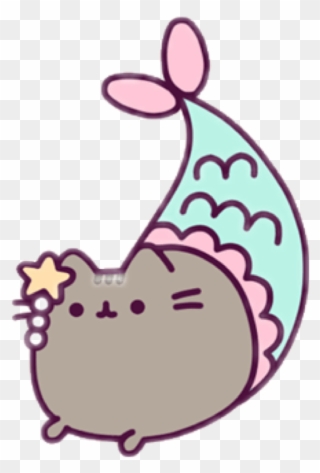 Report Abuse - Mermaid Pusheen Coloring Pages Clipart
