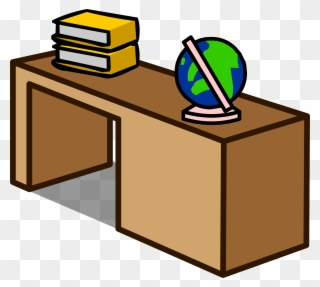 Student Desk Sprite 006 - Office Desk Clipart - Png Download