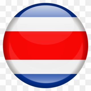 Costarica - - Bandera De Costa Rica Redonda Clipart