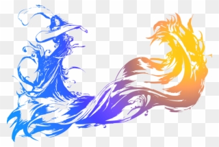 Feuille De Laurier Png - Final Fantasy Logo Background Clipart
