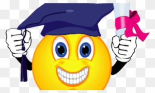 Scholarship - Graduation Smiley Face Clip Art - Png Download