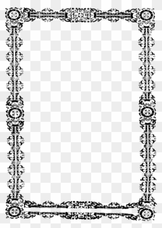 Borders And Frames Picture Frames Decorative Borders - Border For A Paper Clipart