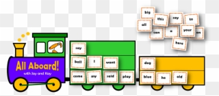 Load Up The Carriages With Sight Words You Can Read - Sight Word Train Clipart