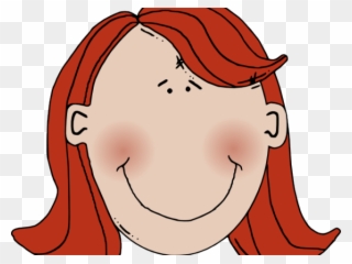 Ginger Clipart Red Hair Boy - Girl With Red Hair Cartoon - Png Download