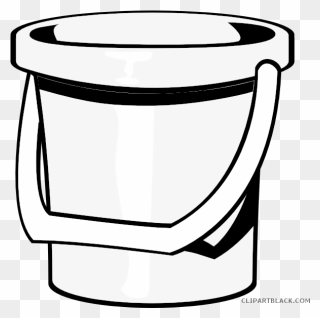 Bucket Of Fish Clipart Clipart Free Library Bucket - Bucket Clipart Black And White - Png Download