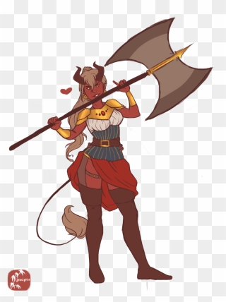 Minotaur Weapon Legendary Creature Drawing Dungeons - D&d 5e Female Minotaur Clipart