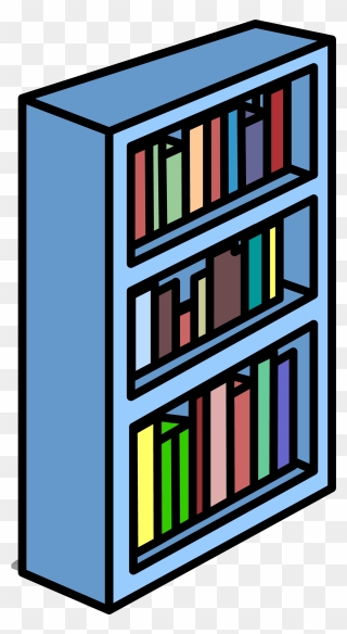 Club Penguin Rewritten Wiki - Clip Art Book Shelf - Png Download