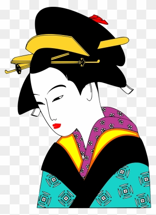 Japanese Woman Clipart - Png Download