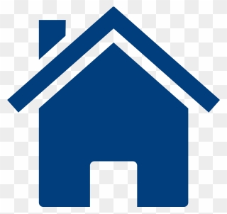 House Clipart Blue - Png Download