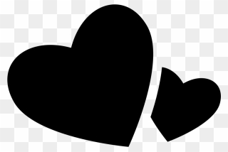 Big And Small Hearts Clipart
