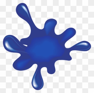 Blue,electric Blue,hand - Blue Paint Splatter Clip Art - Png Download