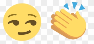 Transparent Finger Emoji Png - Clapping Hands Emoji .png Clipart