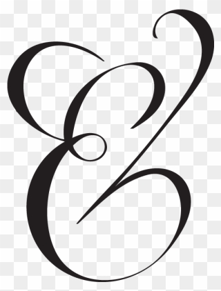 Ampersand Typography Lettering Font - Transparent Symbol Letter E Clipart