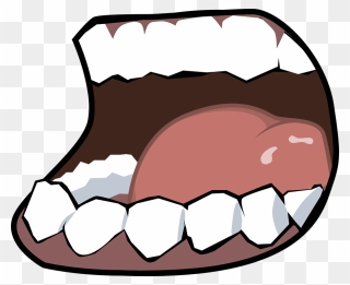 Typical Slang In The 80s - Big Cartoon Mouth Png Clipart