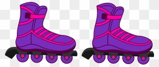80"s Clipart Pair Shoe - Roller Blades Clipart - Png Download