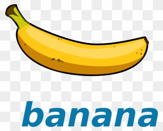 Banana Picture With Name Clipart