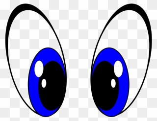 Eye Cartoon Clip Art - Cute Blue Cartoon Eyes - Png Download
