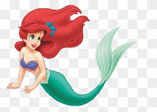 Transparent Mermaid Swimming Clipart - Ariel Png
