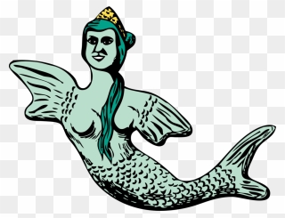 Art,fish,beak - Mermaid With A Fish Tail Clipart