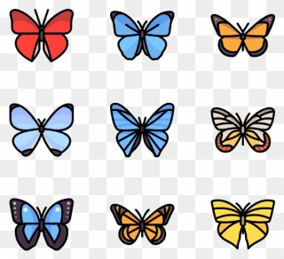 Images Of Butterfly - Png Butterfly Icon Clipart