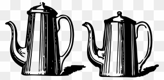 Two Coffee Pots Clipart By Johnny Automatic - Coffee Pots - Png Download