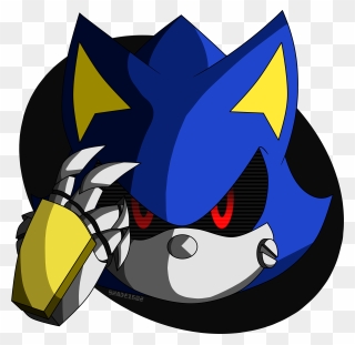 Metal Sonic - Cartoon Clipart