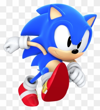 Sonic Running Png Clipart , Png Download - Running Classic Sonic The Hedgehog Transparent Png