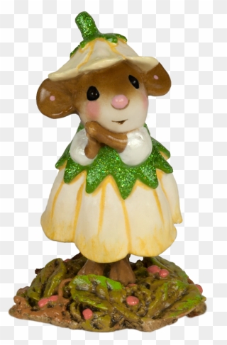 Wee Flower Mouse Of The Month - Flower Clipart