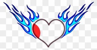 Burning Heart Png Icons - Draw A Cool Heart Clipart