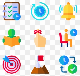 Icons Time Management Clipart