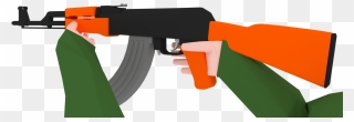 Transparent Rifle Clipart - Low Poly - Png Download