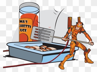 Ma"s Ahetti Uce Cartoon Clip Art Junk Food - Neon Genesis Evangelion Garfield - Png Download