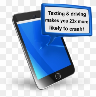 Transparent Distracted Driving Clipart - Text Messaging - Png Download