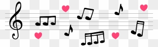 #mq #notes #music #note #heart - Heart Music Note Png Clipart