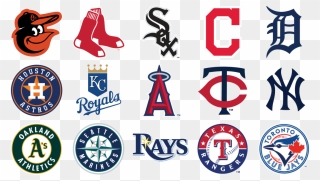 American Baseball Team Logos Clipart