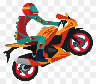 Motorcycle Helmet Bicycle - Motorcycle Rider Vector Png Clipart
