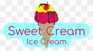 Sweet Cream Ice Cream Logo Clipart