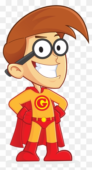 Free Superhero Nerd Geek People High Resolution Clip - Nerd Cartoon Png Transparent Png